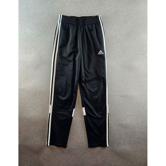 Adidas Boy's Youth‎ Big Active 3 Stripe Black Jogger Pants Size Large 14/16 - Picture 1 of 8